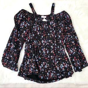 Parker Floral Ruffle Sleeve Shirt